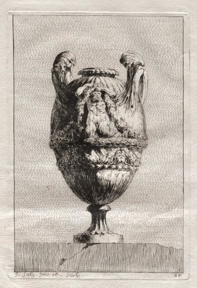 Vasensuite: Platte 27 von Jacques François Saly