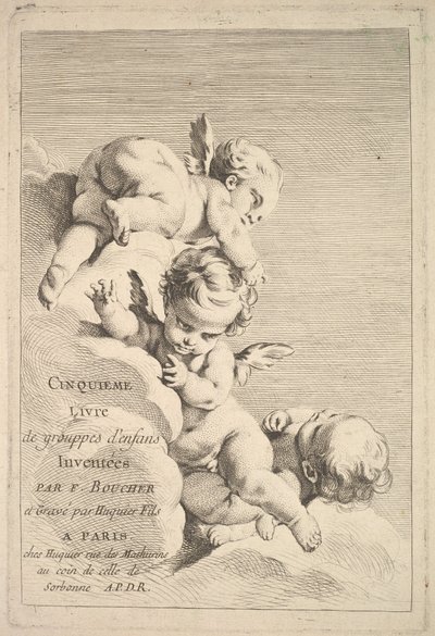 Frontispiz, Mitte bis Ende des 18. Jahrhunderts von Jacques Gabriel Huquier