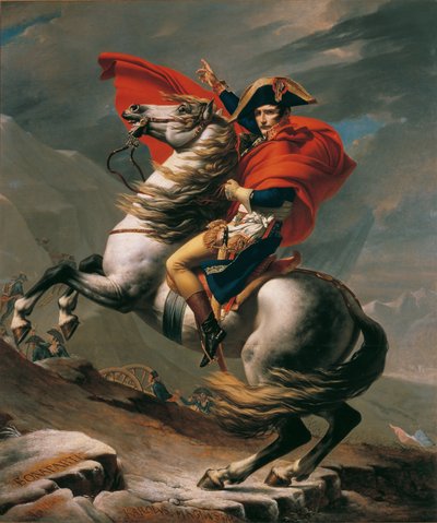 Napoleon am Großen St. Bernhard von Jacques Louis David