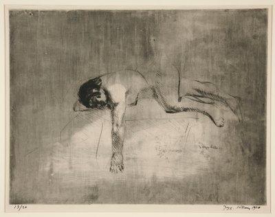 Nu couché (Liegender Akt) von Jacques Villon