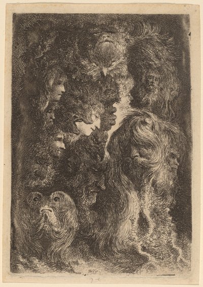 Fantastische Köpfe von Jacques de Gheyn III