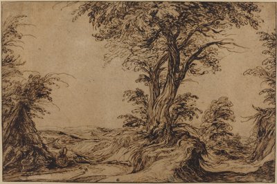 Landschaft mit schlafenden Bauern von Jacques de Gheyn II