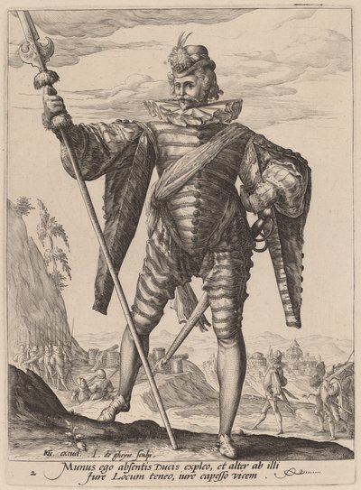 Oberstleutnant von Jacques de Gheyn II after Hendrik Goltzius