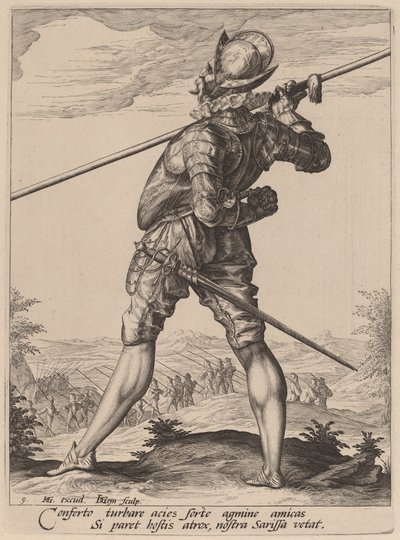 Pikenier von Jacques de Gheyn II after Hendrik Goltzius