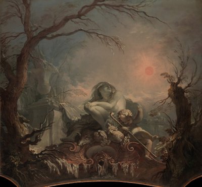 Allegorie des Winters von Jacques de Lajoue II