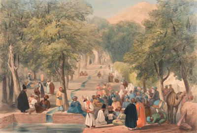 Die Allee am Grab von Babur von James (after) Atkinson