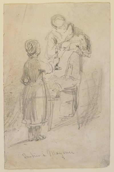 Barbier in Mainz, 1858 von James Abbott McNeill Whistler