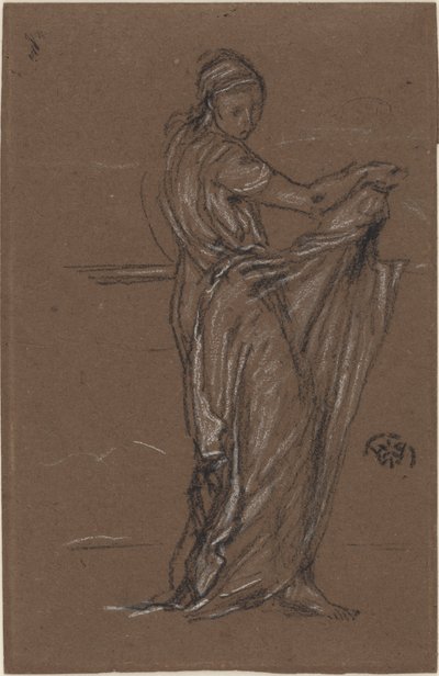 Drapierte weibliche Figur, 1870-1873 von James Abbott McNeill Whistler