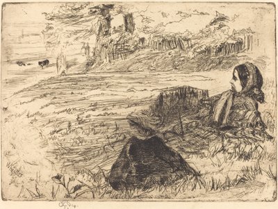 Kindermädchen und Kind, 1859 von James Abbott McNeill Whistler