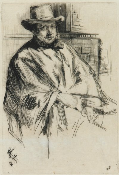 Porträt eines Mannes, 1860 von James Abbott McNeill Whistler
