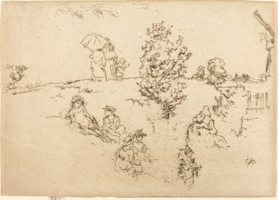 Befestigungsanlagen, Sandwich, ca. 1887 von James Abbott McNeill Whistler