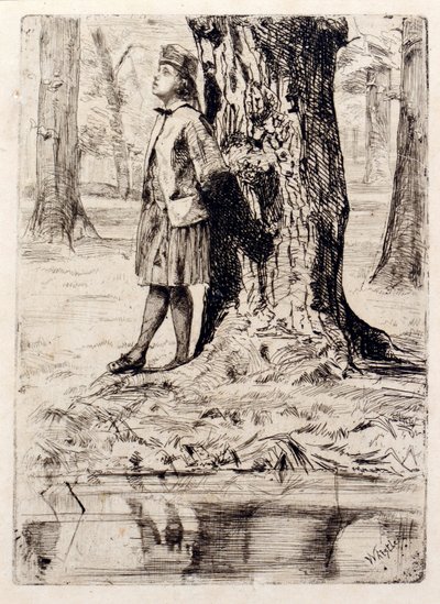 Seymour unter einem Baum stehend von James Abbott McNeill Whistler