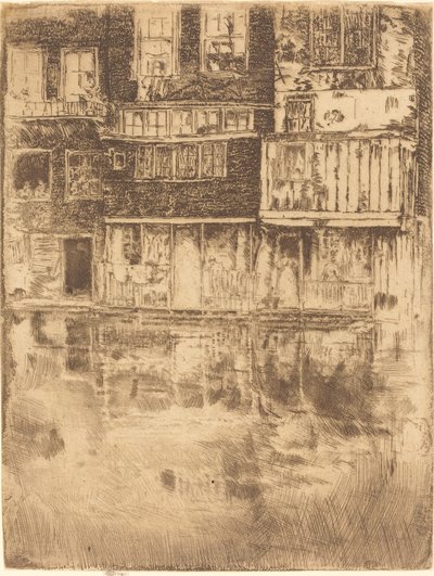 Quadratisches Haus, Amsterdam, 1889 von James Abbott McNeill Whistler