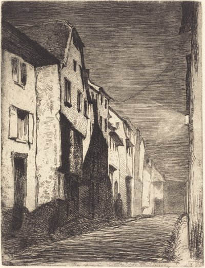 Straße in Saverne von James Abbott McNeill Whistler