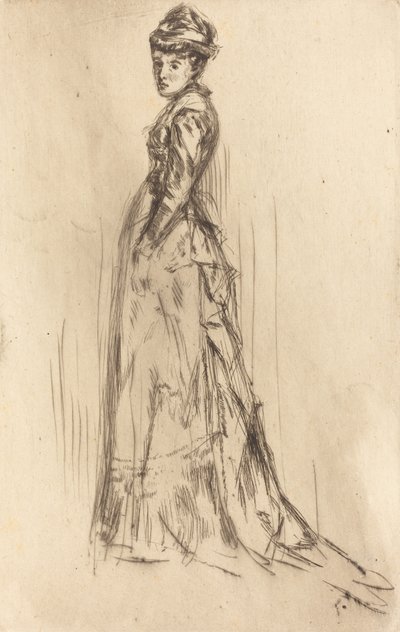 Das Seidenkleid, ca. 1873 von James Abbott McNeill Whistler