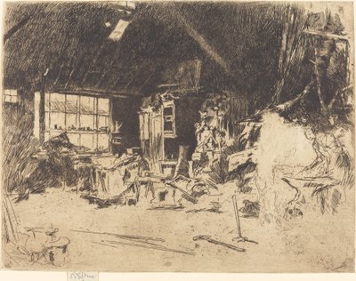 Die Schmiede, ca. 1880 von James Abbott McNeill Whistler