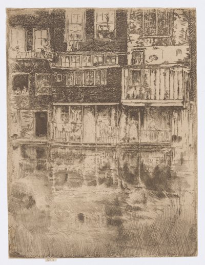 Das quadratische Haus, Amsterdam von James Abbott McNeill Whistler
