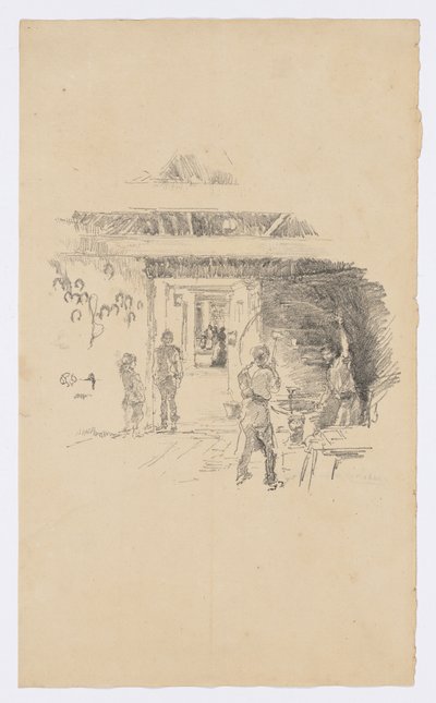 Der Reifenschmied von James Abbott McNeill Whistler