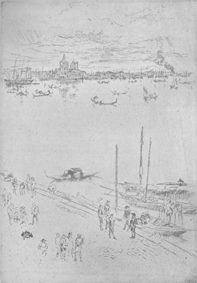 Aufrechtes Venedig, um 1880, 1904 von James Abbott McNeill Whistler