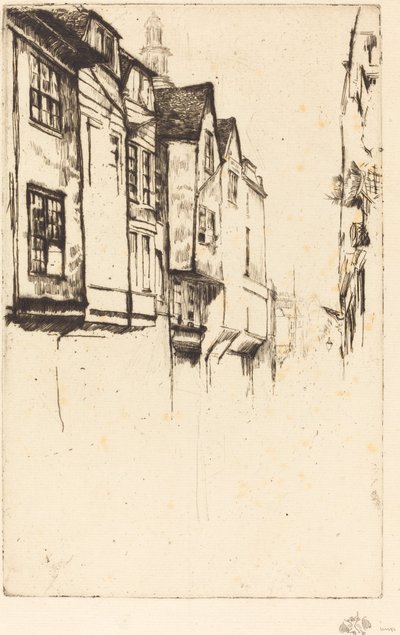 Wych Street, 1877 von James Abbott McNeill Whistler