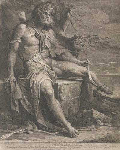 Philoctetes auf der Insel Lemnos von James Barry