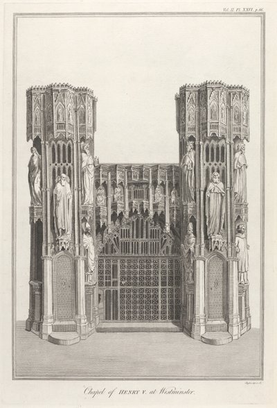 Kapelle von Heinrich V. in Westminster von James Basire
