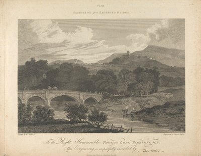 Clitheros von der Eadsford-Brücke von James Basire