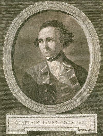 Porträt von Captain James Cook von James Basire