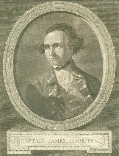 Porträt von Captain James Cook, 1777 von James Basire