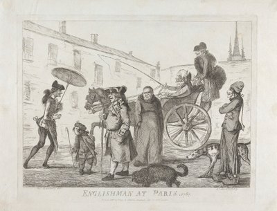 Engländer in Paris, 1767 von James Bretherton