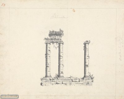 Ionischer Tempel Ptolmeta von James Bruce