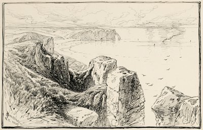 Klippen der Normandie, nahe Etretat von James David Smillie