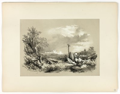 Tynemouth Castle, aus Picturesque Selections von James Duffield Harding