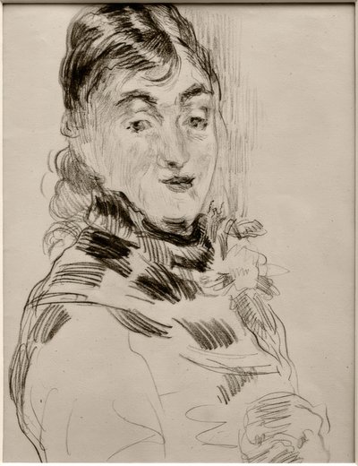 Méry Laurent mit einem Mops von James Sidney Ensor