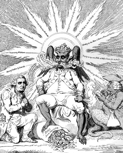 Satan in all seiner Pracht..., 1792 von James Gillray