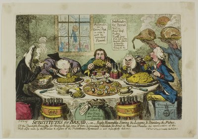 Ersatz für Brot von James Gillray