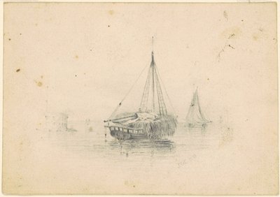 Boote vor Anker von James Goodwyn Clonney