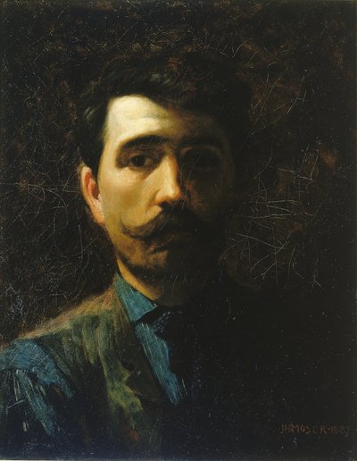 Selbstporträt, 1887 von James Henry Moser