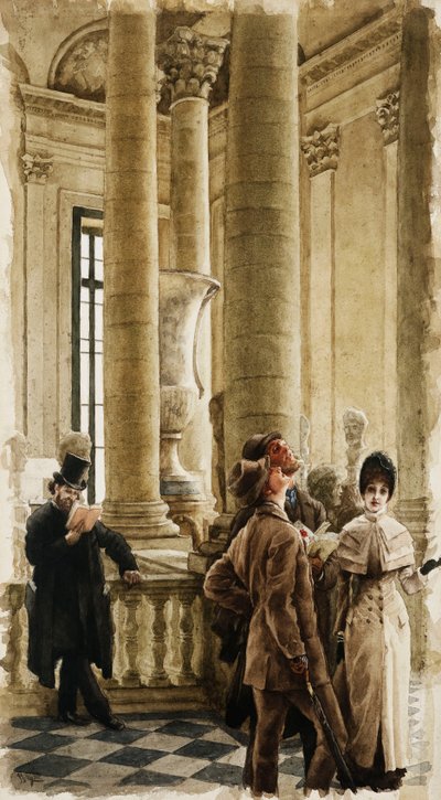Der Louvre von James Jacques Joseph Tissot