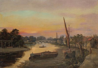 Kew bei Sonnenuntergang - Kew Bridge von James Lewis