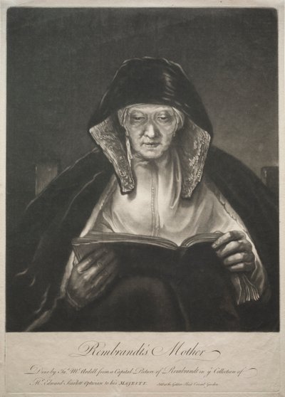 Rembrandts Mutter von James McArdell
