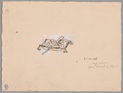 Ein Schläger auf einem Kissen von James McNeill Whistler