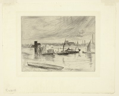 Morgendämmerung in Battersea (Cadogan Pier) von James Abbott McNeill Whistler