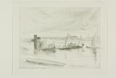 Battersea Morgendämmerung (Cadogan Pier) von James Abbott McNeill Whistler