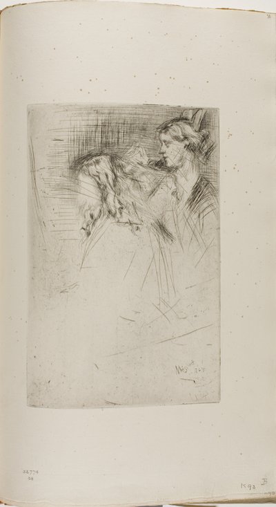 Haare bürsten von James Abbott McNeill Whistler