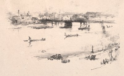 Charing Cross Eisenbahnbrücke von James McNeill Whistler