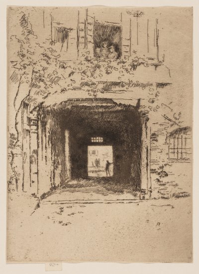 Türöffnung und Weinrebe von James McNeill Whistler