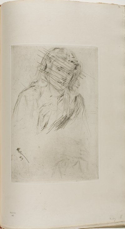 Fumettes geneigter Kopf von James McNeill Whistler