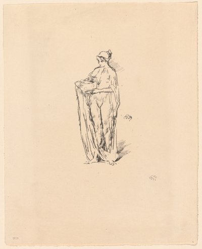 Mädchen mit Schüssel von James Abbott McNeill Whistler