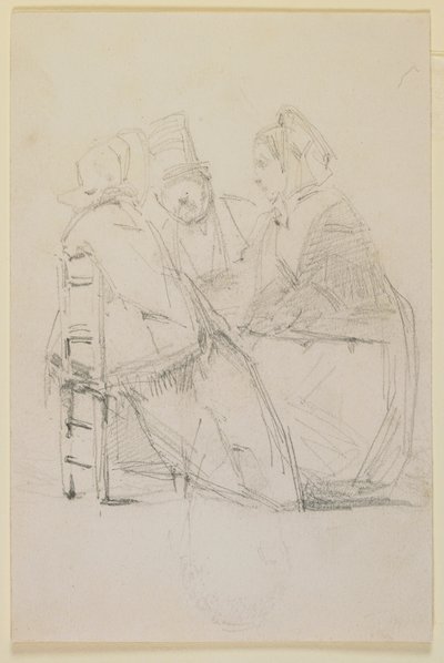 Gruppe im Gespräch von James Abbott McNeill Whistler